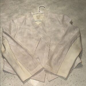 Chico's Elegant Cream Knit Cardigan